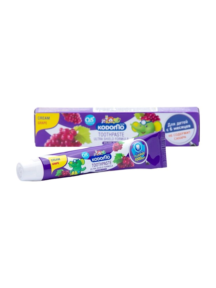 LION Kodomo паста зубная для детей с 6 месяцев с ароматом винограда, 40 г
