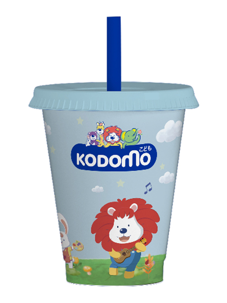 Фирменный стаканчик, меняющий цвет при добавлении холодных напитков