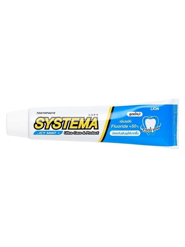 LION Systema Icy Mint Паста зубная для глубокой очистки, 90 г