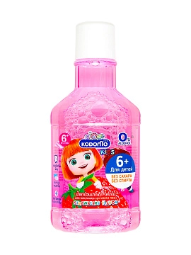 Ополаскиватель для полости рта для детей с 6 лет с ароматом клубники 250 мл