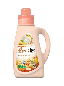 LION Top Sweet Harmony Жидкое средство для стирки белья со сладким цветочным ароматом, 850 мл
