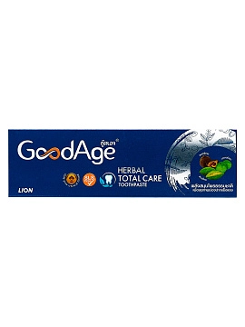 LION GoodAge Зубная паста против зубного налета с экстрактами трав и трифалой, 90 г
