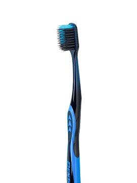 DENTALPRO Black Diamond Щетка зубная многоуровневая с ультратонкой щетиной алмазной формы (средней жесткости)