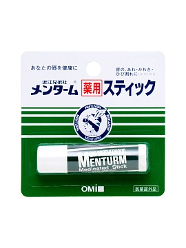 OMI MENTURM Medicated Увлажняющий бальзам для губ с ментолом, 4г