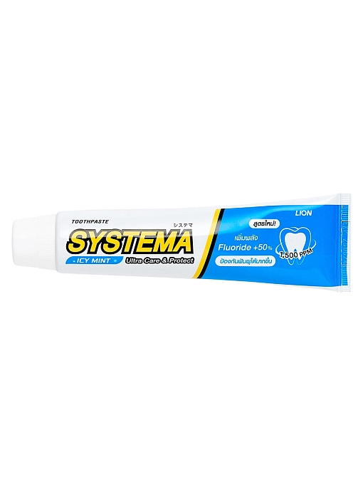 LION Systema Паста зубная для глубокой очистки зубов со вкусом ледяной мяты, 80 г
