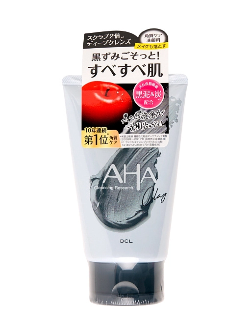AHA Black пенка-скраб для умывания 3-в-1 с фруктовыми кислотами и черной глиной, 120 г AHA Black пенка-скраб для умывания 3-в-1 с фруктовыми кислотами и черной глиной, 120 г