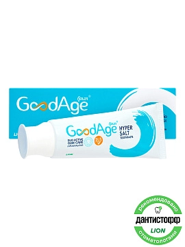 LION GoodAge Зубная паста для ухода за деснами с гипертонической солью, 90 г