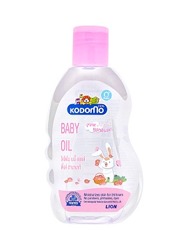 LION Kodomo Детское масло для тела с 0 месяцев с розовой камелией и витамином Е, 200 мл