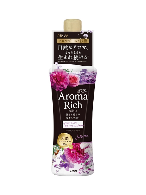 LION Aroma Rich Juliette Кондиционер-ополаскиватель для белья, 480 мл