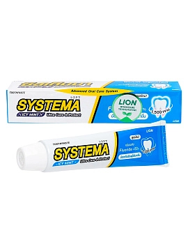 LION Systema Паста зубная для глубокой очистки зубов со вкусом ледяной мяты, 80 г