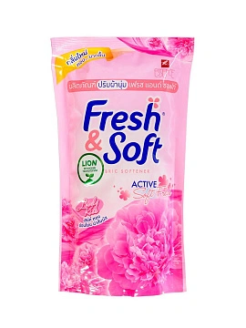 LION Fresh&Soft Кондиционер для белья парфюмированный "Сладкий Поцелуй", 600 мл LION Fresh&Soft Кондиционер для белья парфюмированный "Сладкий Поцелуй", 600 мл