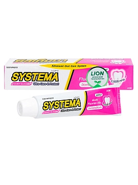 LION Systema Паста зубная с ароматом японской сакуры, 80 г