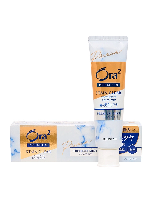 SUNSTAR Ora2 Паста зубная премиум для отбеливания зубов и защиты десен Мята 100 г SUNSTAR Ora2 Паста зубная премиум для отбеливания зубов и защиты десен Мята 100 г