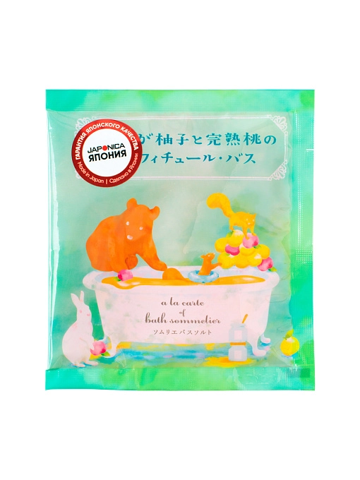 CHARLEY Sommelier Соль для ванны расслабляющая с экстрактом персика, 40 г