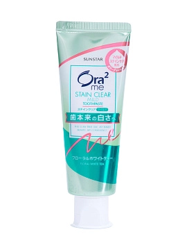 SUNSTAR Ora2 Me Паста зубная для отбеливания зубов и удаления налета "чай с жасмином", 125 г