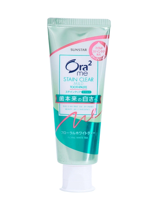 SUNSTAR Ora2 Me Паста зубная для отбеливания зубов и удаления налета "чай с жасмином", 125 г