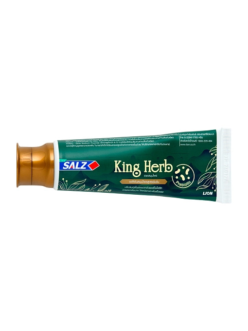 Lion Salz King Herb Паста зубная с гипертонической солью, экстрактами целебных трав и пребиотиками, 80 г