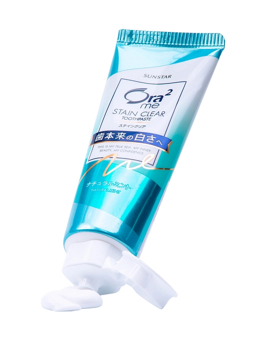 SUNSTAR Ora2 Me Паста зубная для отбеливания зубов и удаления налета "натуральная мята", 130 г SUNSTAR Ora2 Me Паста зубная для отбеливания зубов и удаления налета "натуральная мята", 130 г