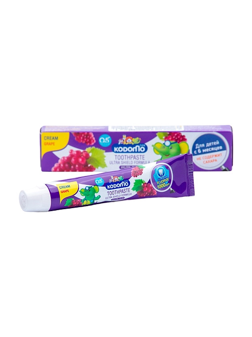LION Kodomo Паста зубная для детей с 6 месяцев с ароматом винограда, 40 г