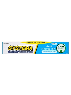 LION Systema Паста зубная для глубокой очистки зубов со вкусом ледяной мяты, 140 г LION Systema Паста зубная для глубокой очистки зубов со вкусом ледяной мяты, 140 г
