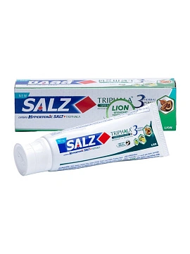 LION Salz Herbal Паста зубная с гипертонической солью и трифалой, 90 г