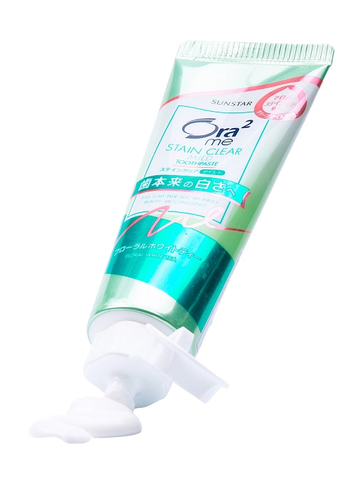 SUNSTAR Ora2 Me Паста зубная для отбеливания зубов и удаления налета "чай с жасмином", 125 г SUNSTAR Ora2 Me Паста зубная для отбеливания зубов и удаления налета "чай с жасмином", 125 г
