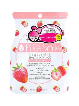 SunSmile Yougurt Маска для лица на йогуртовой основе c земляникой, 1 шт