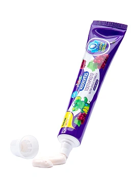 Паста зубная для детей с 6 месяцев с ароматом винограда, 40 г (уцененный товар)