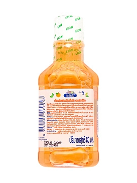 LION Kodomo Ополаскиватель для полости рта для детей  с 6 лет с ароматом апельсина 80 мл																
