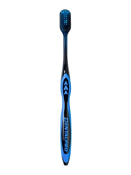 DENTALPRO Black Diamond Щетка зубная многоуровневая с ультратонкой щетиной алмазной формы (средней жесткости)