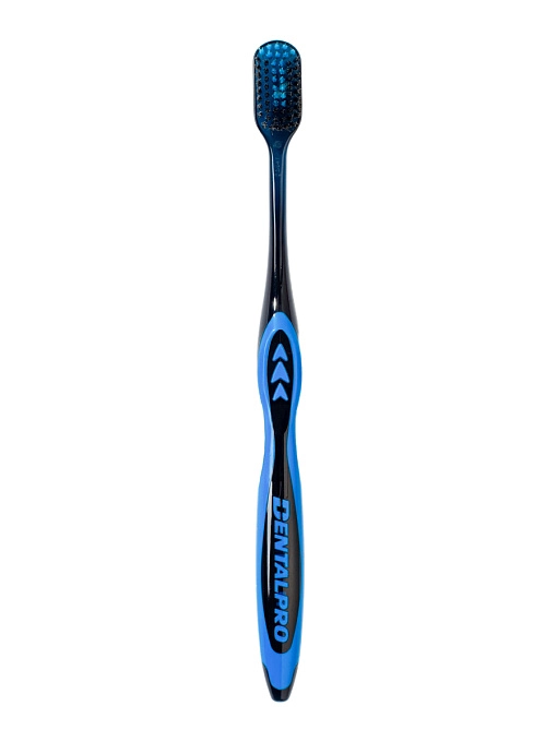 DENTALPRO "Black Diamond" Зубная щетка многоуровневая с ультратонкой щетиной алмазной формы (средняя жесткость), 1 шт DENTALPRO "Black Diamond" Зубная щетка многоуровневая с ультратонкой щетиной алмазной формы (средняя жесткость), 1 шт