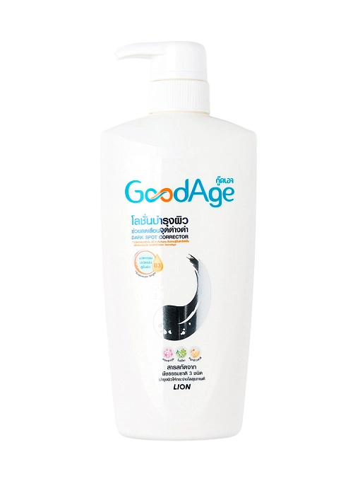 LION GoodAge Лосьон для тела выравнивающий тон кожи с витаминами, 400 мл LION GoodAge Лосьон для тела выравнивающий тон кожи с витаминами, 400 мл