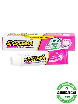 LION Systema Паста зубная с ароматом японской сакуры, 80 г