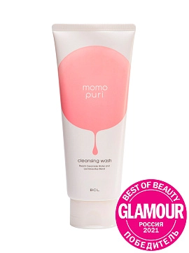 MOMO PURI Пенка для умывания с пробиотиками, витаминами А, C, E и керамидами "увлажнение и упругость", 150 мл