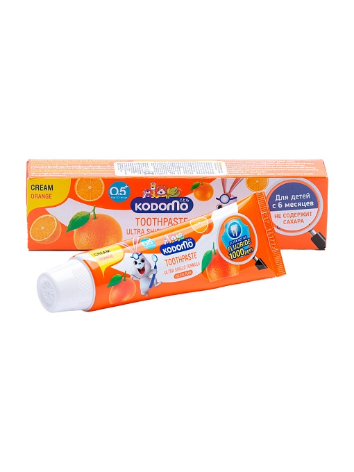 Паста зубная для детей с 6 месяцев с ароматом апельсина, 65 г Паста зубная для детей с 6 месяцев с ароматом апельсина, 65 г