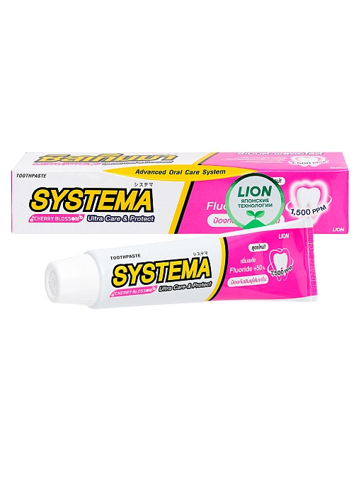 LION Systema Паста зубная с ароматом японской сакуры, 80 г