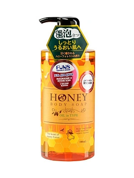 FUNS Honey Oil Гель для душа увлажняющий с экстрактом меда и маслом жожоба, 500 мл