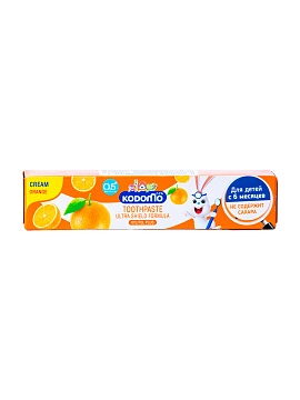LION Kodomo Паста зубная для детей с 6 месяцев с ароматом апельсина, 40 г