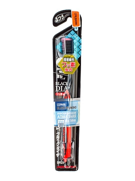 DENTALPRO Black Diamond Щетка зубная многоуровневая с ультратонкой щетиной алмазной формы (средней жесткости)