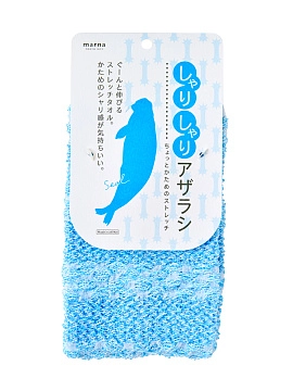 MARNA Animal Collection Мочалка-полотенце для тела Тюлень, средняя жёсткость,1 шт