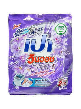 LION Pao Win Wash Sensual Violet Порошок стиральный для всех типов стиральных машин, 800 г