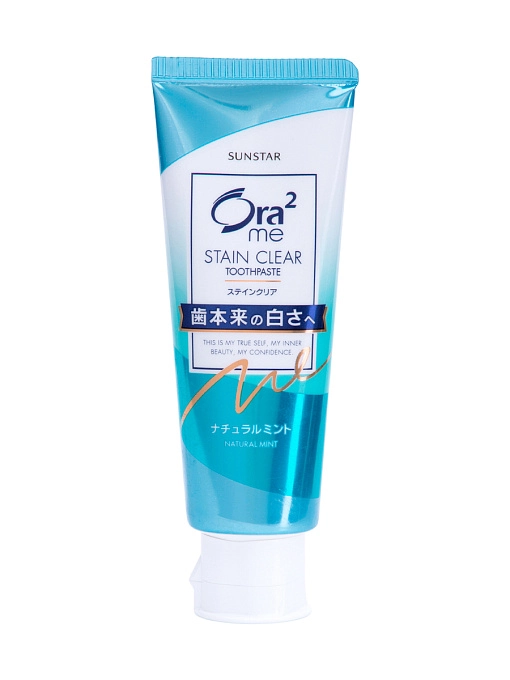 SUNSTAR Ora2 Me Паста зубная для отбеливания зубов и удаления налета "натуральная мята", 130 г SUNSTAR Ora2 Me Паста зубная для отбеливания зубов и удаления налета "натуральная мята", 130 г