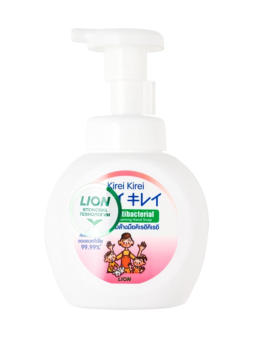 LION Kirei Kirei Мыло-пенка антибактериальная для рук "воздушное мыло", 250 мл