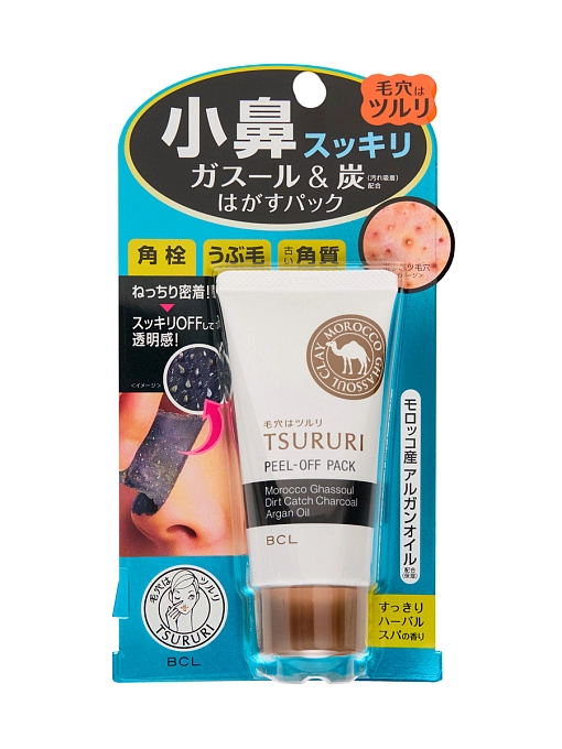 TSURURI Special Care Маска-пленка против черных точек черная с марокканской вулканической глиной, 55 г TSURURI Special Care Маска-пленка против черных точек черная с марокканской вулканической глиной, 55 г