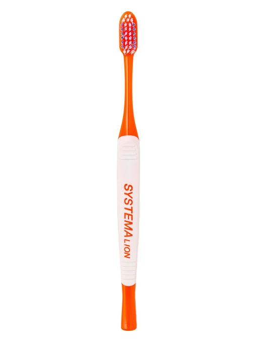 LION Systema Small Head Зубная щетка с V-образной щетиной (средняя жесткость), 1 шт LION Systema Small Head Зубная щетка с V-образной щетиной (средняя жесткость), 1 шт