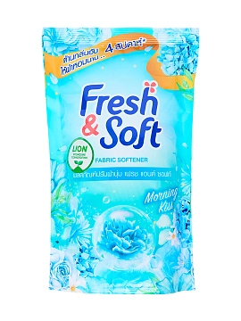 LION Fresh&Soft Кондиционер для белья парфюмированный "утренний поцелуй", 500 мл