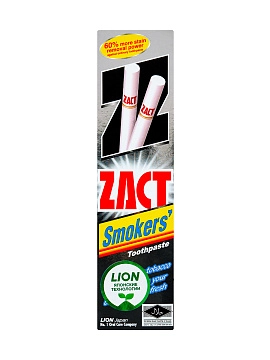 LION Zact Паста зубная против табачного налета, 150 г