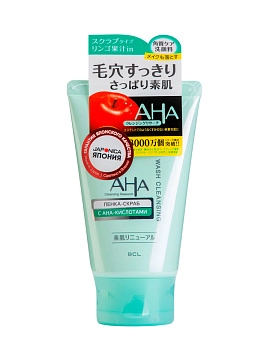 AHA Basic Пенка-скраб для лица очищающая с фруктовыми кислотами, 120 г AHA Basic Пенка-скраб для лица очищающая с фруктовыми кислотами, 120 г
