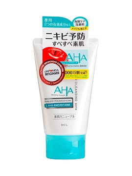 AHA Acne Пенка для умывания для проблемной кожи с фруктовыми кислотами, 120 г AHA Acne Пенка для умывания для проблемной кожи с фруктовыми кислотами, 120 г