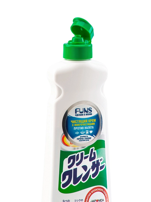 FUNS Крем чистящий универсальный для кухни, ванны и туалета с микрочастицами, 400 г FUNS Крем чистящий универсальный для кухни, ванны и туалета с микрочастицами, 400 г